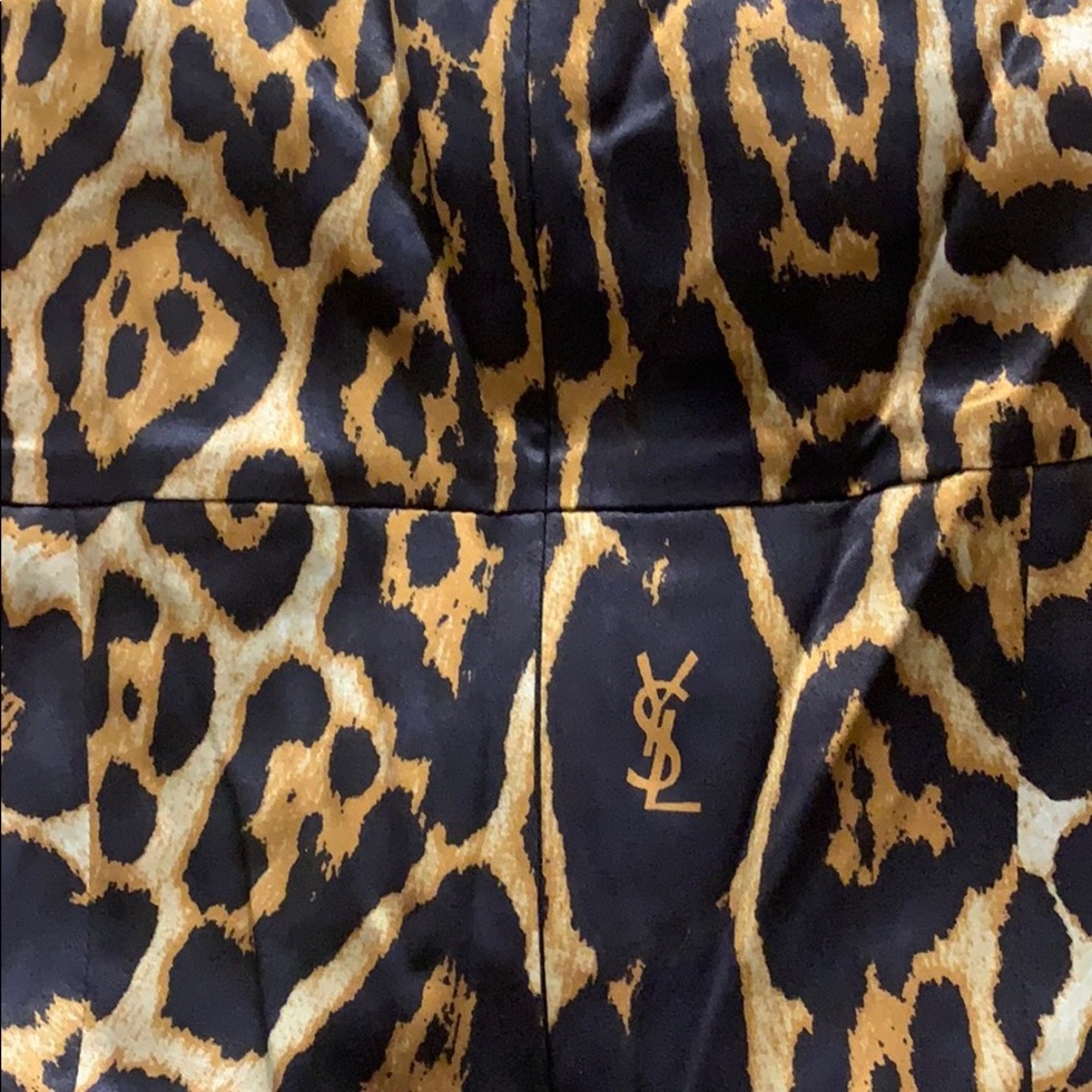 Yves Saint Laurent Vintage Leopard Dress Sz 38/4 - Picture 5 of 7
